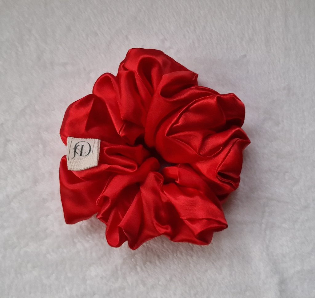 Scrunchie Oversized Satin Red