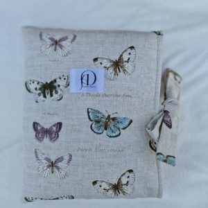 Handmade Butterfly Canvas Book Sleeve with Floral Cotton Lining – A&D Fabric Craft