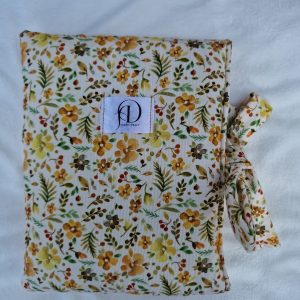 Handmade Vintage Floral Corduroy Book Sleeve with Berry Blossom Gauze Lining – A&D Fabric Craft